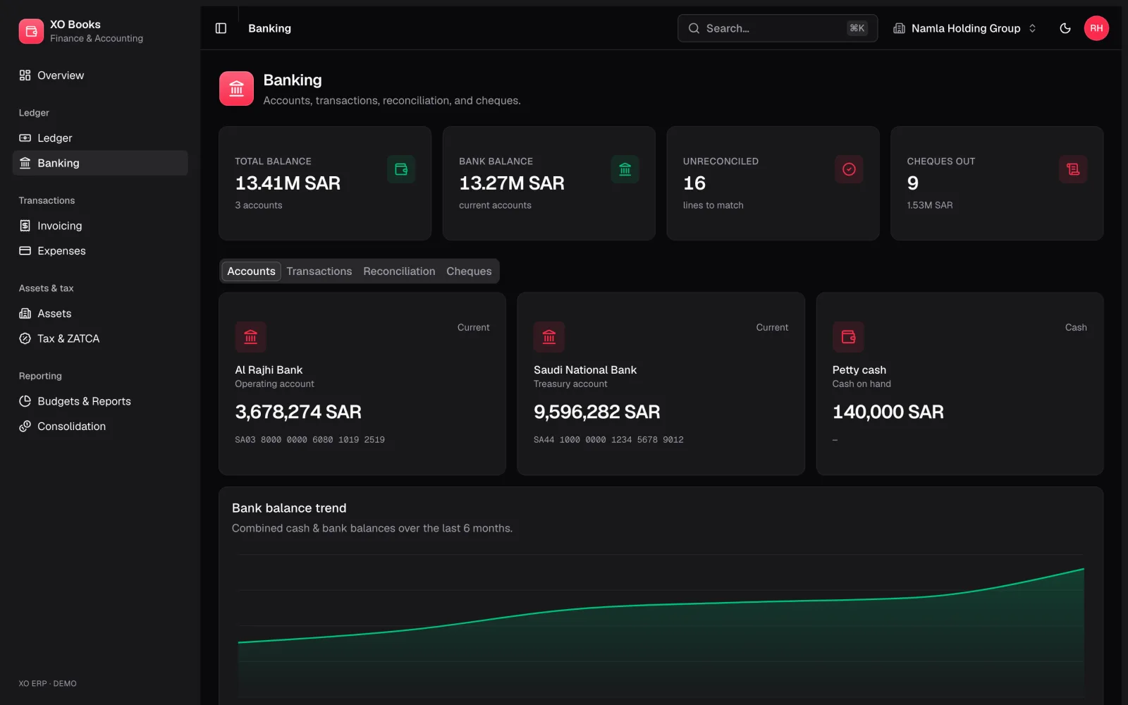 Hoot Finance — Treasury: product screenshot