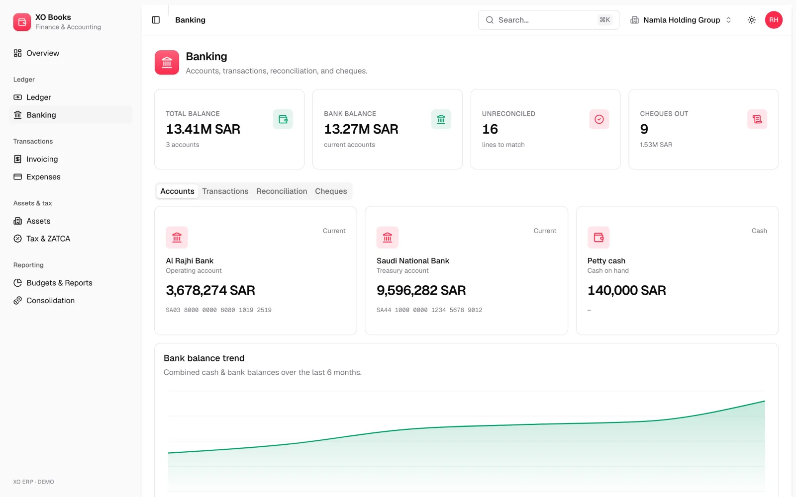 Hoot Finance — Treasury: product screenshot