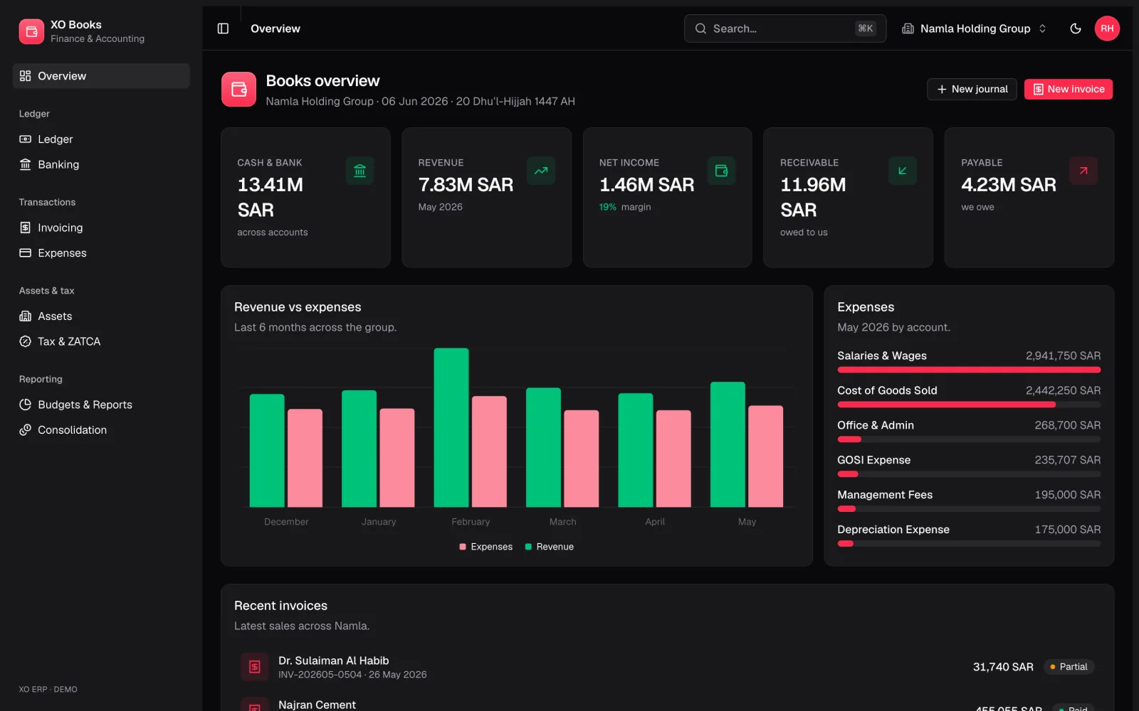 Hoot Finance: product screenshot