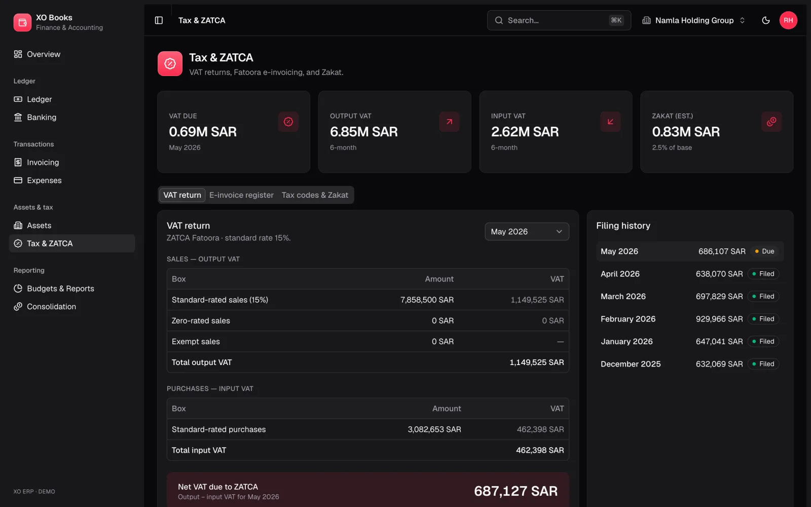 Hoot Finance — Tax: product screenshot
